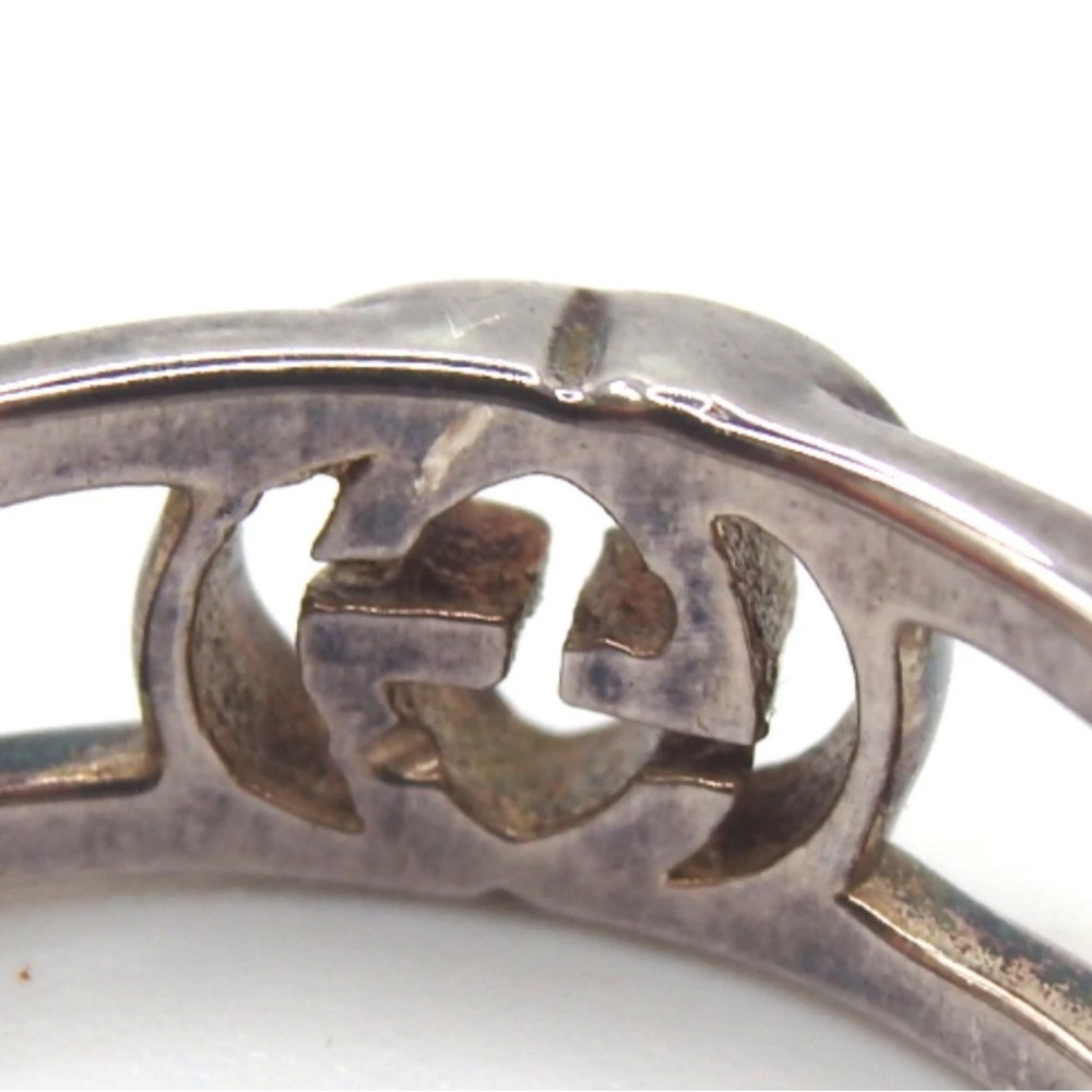 Authentic Gucci Interlocking G Ring Ag925 [Used] - image 8